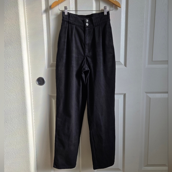 Lucy & Yak Pants - Lucy & Yak Addison Jeans, W24/R, Black